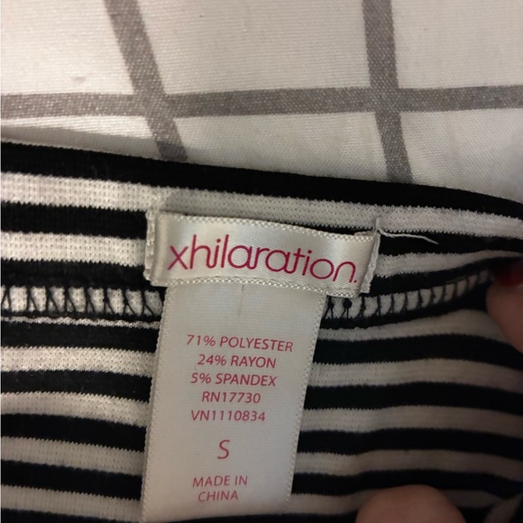 Xhilaration Black and White Striped Pencil Skirt - Picture 2 of 2